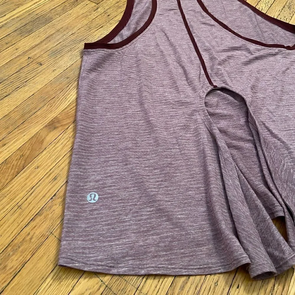 LuLuLemon heathered purple tank top